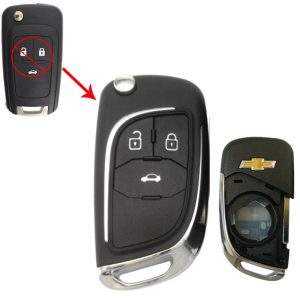 Carcasa Chevrolet 137 3 botones Flip