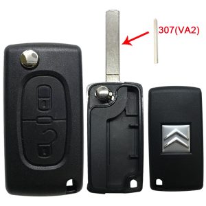 Carcasa Citroën 2 botones N° 132 espada VA2 sin alojamiento batería