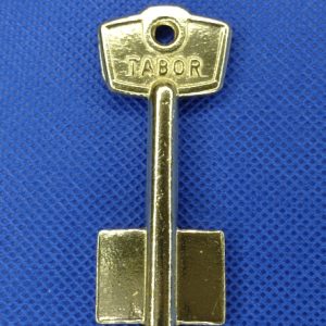 Llave Tabor para cofre macho curva corta