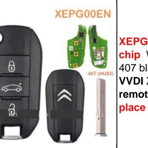 Mando Xhorse VVDI Citroën 3 botones con Superchip XT27B HU83  (VE-01E)
