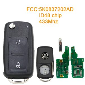 Mando original VW 2 botones 48 chip 433mhz N.º 333