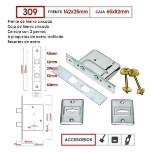 Cerrojo LAMA símil 200 Nº 309