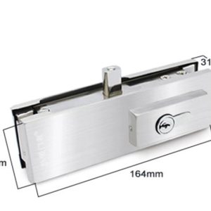 Cerrojo para blindex con platinas