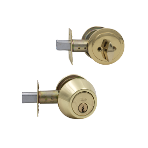 Cerrojo Yale llave perilla en bronce