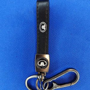 Llavero de tira en cuero Great Wall negro (KC-286)