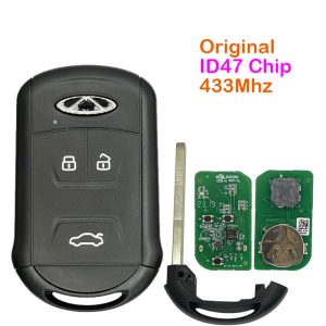 Mando original Chery Tyggo 8 chip ID47 433mhz 3 botones N.º 304