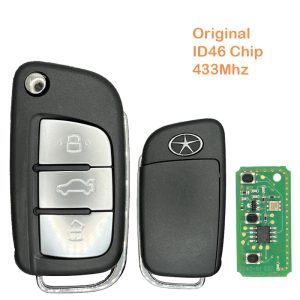 Mando JAC ID 46 433Mhz 3 botones mapa N.º304