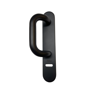 Placa con tirador en negro modelo Milan