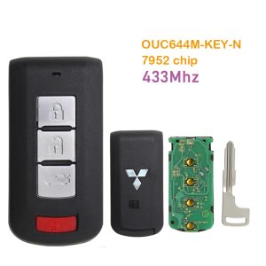 Mando original Mitsubishi 3 botones + 1 433MHz ID 46 (315-D)