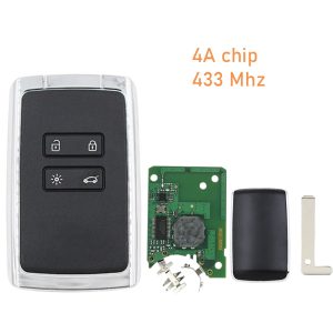 Mando Renault tarjeta 433 MHz chip 4A N.º 359