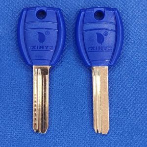 Llave original para cilindro puertas blindadas azul