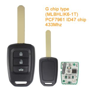 Mando original Honda 3 botones 433Mhz ID 47 (HO-335)