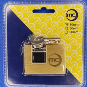 Candado MC rectangular de perno en bronce 60mm