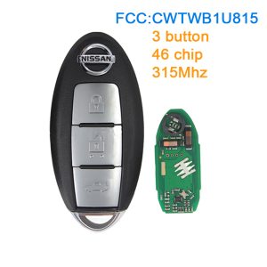 Mando Nissan 3 botones 315Mhz ID 46 N.º 312A