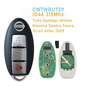 Mando Nissan 3 botones 315Mhz ID 46 N.º 319B
