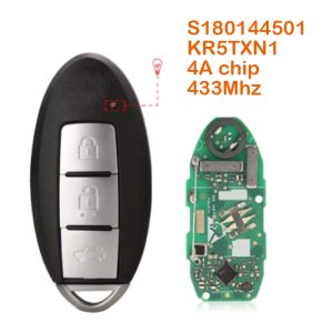 Mando Nissan 3 botones 433Mhz ID 4A N.º 359