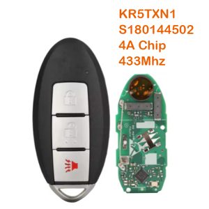 Mando Nissan 4-1 botones 433Mhz ID 4A N.º 369